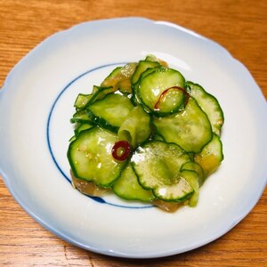 ピリ辛♪くらげときゅうりの和え物